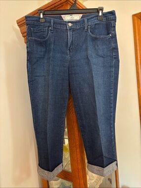 Dark Blue Women’s Capris - Classic Straight Cut
